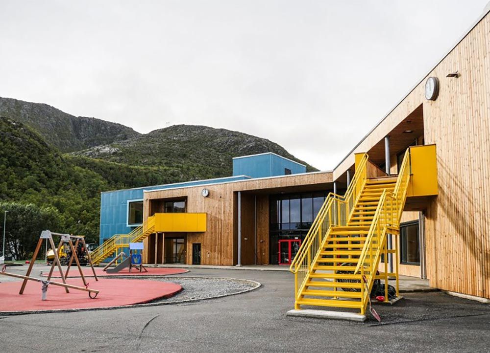 Lødingen skole uteområde